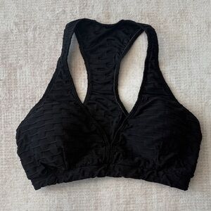 Black Racerback Sports Bra Size M/L